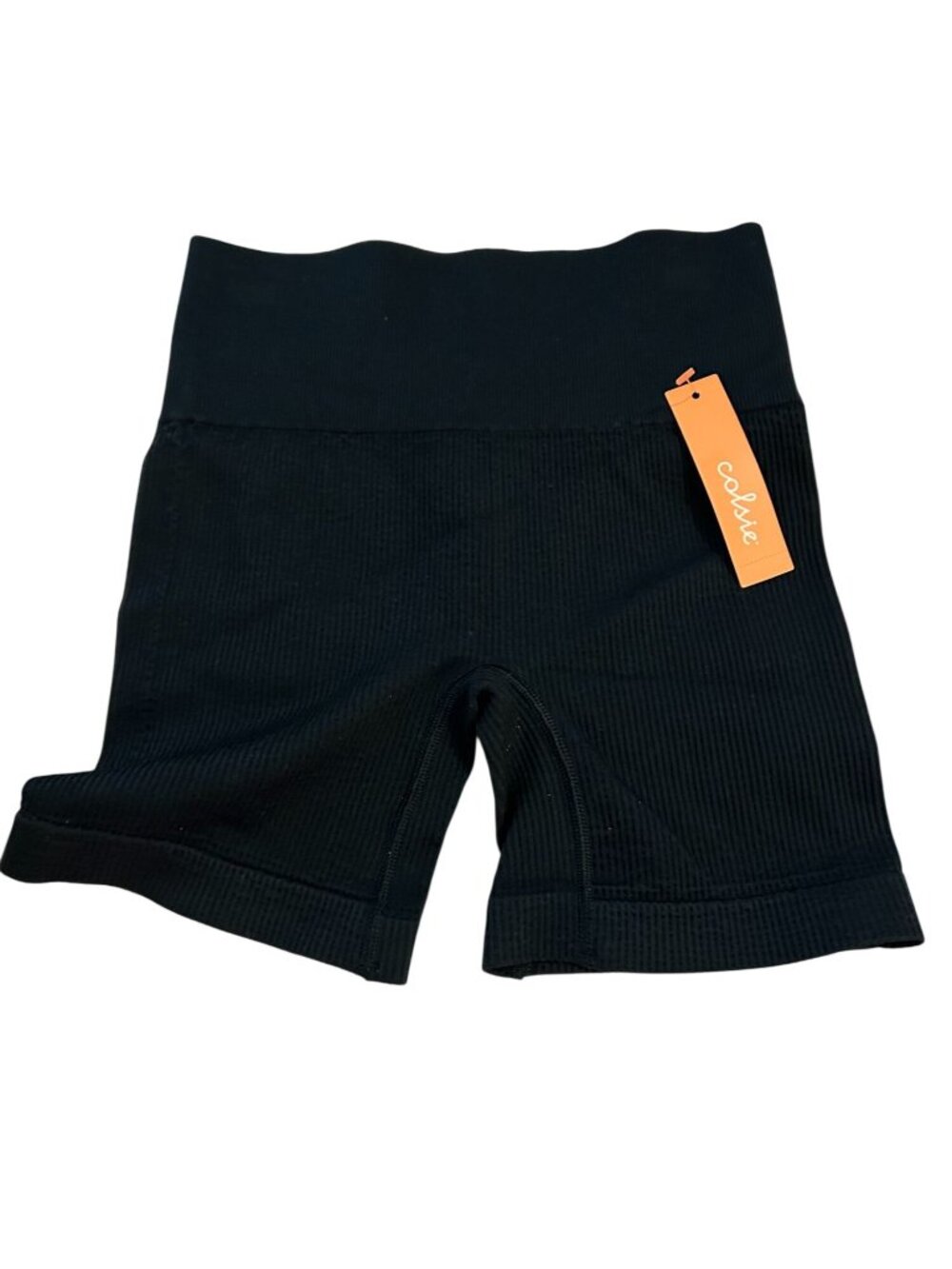 Women's Seamless Ribbed Bike Shorts - Colsie Black XS